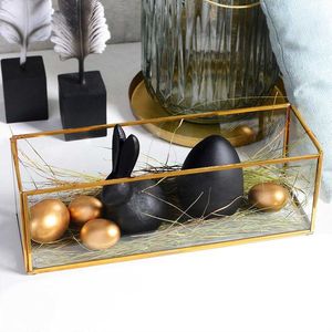 Decorativo latón joyería caja L: 31 x W: 11 x H: 11 cm - Product Image 1