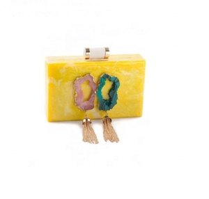 Bolso de mano de resina de estilo playero a la moda para mujer, bolso de mano para mujer, bolso de novia, bolso de noche con cuentas de perlas, bajo costo - Product Image 1