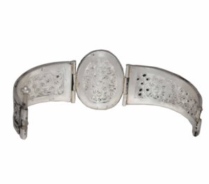 Bracelet en forme de fleur fait à la main en argent sterling 925 Designer Bracelet ouvert traditionnel Prix de gros Fabricant - Product Image 5