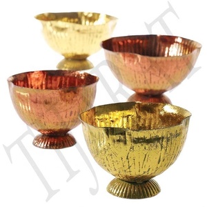 Elegante cuenco martillado para servir ensaladas, cuenco para mezclar, juegos de aperitivos, cobre pulido para la cocina del hogar y la vajilla - Product Image 3