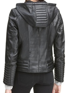 Chaqueta de moda de otoño invierno personalizable para mujer 100% poliéster estilo de cuero de oveja ropa de fábrica directa - Product Image 6
