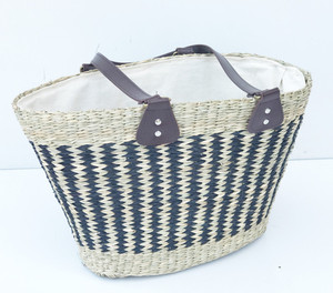 Bolso de mano de paja de verano de estilo coreano de alta calidad, bolso de Playa Grande marroquí al por mayor con cierre de cremallera para uso diario - Product Image 4