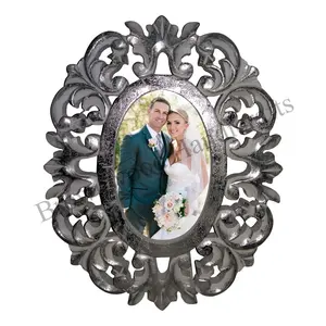 Hot Selling Oval Shaped Hand Carved MDF Wood Photo Frame For Home & Office Decor Use Wooden Picture Frame at Discounted Price