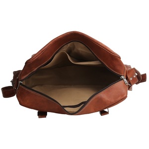 Vintage Goat Pure Leather Multipurpose Crossbody 16 Inch <b>Luggage</b> Travel Bag - Product Image 5