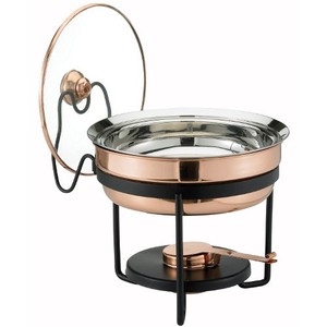 Chauffe-plat plaqué cuivre pour chauffe-aliments - Product Image 1