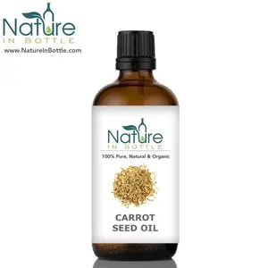 キャロットシードオイル | Daucus Carota Seed EssentialOil-オーガニック最高品質の蒸気蒸留エッセンシャルオイル-ピュア & ナチュラル