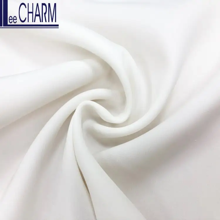 LCL076 ताइवान गुणवत्ता भारी नरम पॉलिएस्टर खिंचाव Charmeuse साटन पोशाक सामग्री कपड़े