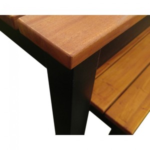 Beer <b>BAr</b> <b>Garden</b> Outdoor Table and Bench Seat Set Old Teak Wood - Product Image 3