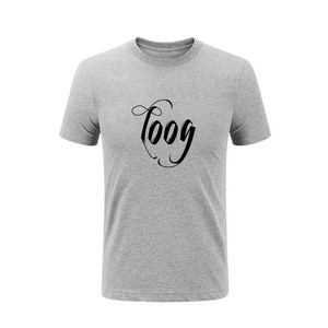 OEM alta calidad logotipos personalizados moda hombres Slim Fit camisas de manga corta Casual Camiseta de algodón peinado logotipo personalizado - Product Image 3