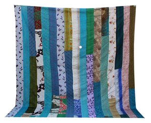Designer Patchwork <b>Kantha</b> <b>Throw</b> Silk Patchwork <b>Kantha</b> Quilt - Product Image 3