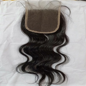Cheveux Indiens Vierge Remy 24 pouces Ondulés et Bouclés 4x4 pour Fermeture en Dentelle avec Extensions de Cheveux de Bébé Double Trame Faite à la Machine - Product Image 4