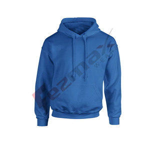 Wholesale Custom Blank High Quality 100% Cotton Plain <b>Hoodies</b> for Men Knitted Anti-Shrink & Anti-Wrinkle <b>Hoody</b> - Product Image 4