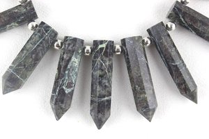 Jaspe de Kambaba naturel à facettes pointues en forme de crayon perles de Briolette de qualité supérieure fabrication de bijoux perles en gros - Product Image 5