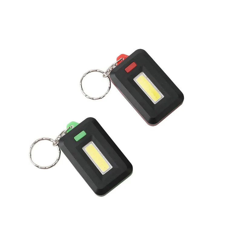 ไฟฉายพวงกุญแจ LED ทรงสี่เหลี่ยมโลโก้ส่วนตัว,พวงกุญแจ ABS สีสันสดใสสำหรับกลางแจ้งมี3โหมดพกพาพลังงานสูง