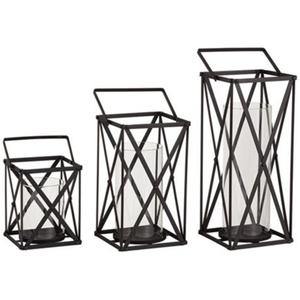 โคมไฟแขวนเทียนโลหะมี3ขนาดพร้อมสีดำผู้ผลิตส่งตรงจากโรงงาน - Product Image 1