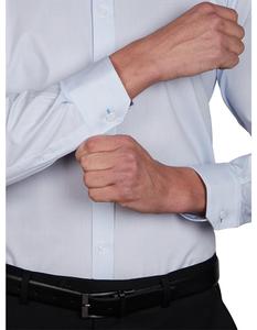 เสื้อเชิ้ตลำลองทรงปกติสำหรับผู้ชาย, ผ้าฝ้าย100% โอเวอร์ไซส์แขนยาวผ้าเดนิมระบายอากาศ - Product Image 3