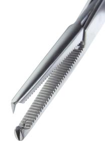 Hémothermostat Kocher pince d'arcade mâchoires droites avec dentelures horizontales et dents 1x2 Instruments chirurgicaux en acier inoxydable CE ISO - Product Image 2