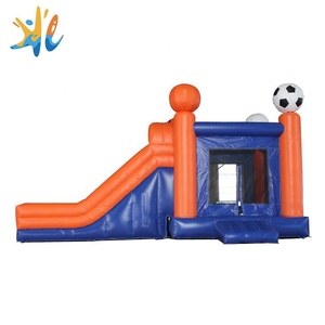 Precio de fábrica casa saltando de fútbol inflable de diapositivas combo - Product Image 3