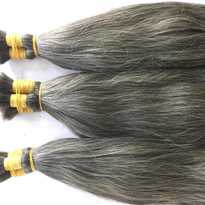 Mejor doble dibujado vietnamita gris Remy pelo virgen recto y ondulado estilos precio al por mayor para el blanqueamiento del cabello - Product Image 1