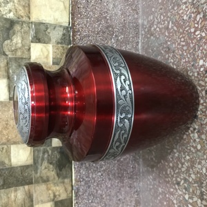 โลหะCremation Urnสําหรับหน่วยความจําคุณภาพสูงHandmadeออกแบบใหม่อินเทรนด์Ashes Urn Highสําเร็จรูปShowroomตกแต่งอินเทรนด์Jar - Product Image 3