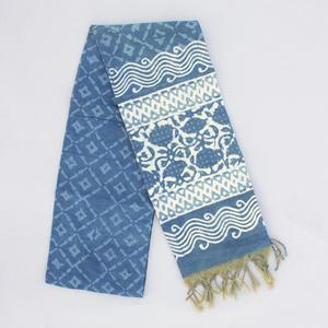 Bufanda de diseñador para mujer, estampado Indigo dahu, Chanderi, venta al por mayor, Dupatta, 100x250 Cm - Product Image 3