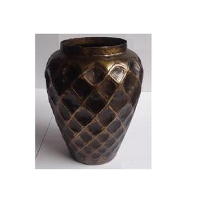 Vase à fleurs en laiton Antique fait en feuille, grand peigne à miel, Vase de décoration de maison en Aluminium, taille unique, 1 pièce - Product Image 6