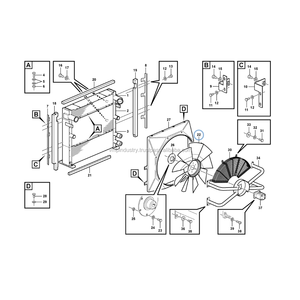VOE3827491-ventilador para cargadoras de ruedas L60E, L60F, L60G, L60H, L70E, L70F, L70G, L70H, L90E, L90F, L90G, L110E, L110F, L110F, L90E - Product Image 4
