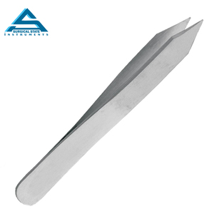 2025 New Design High Quality Polish Stainless Steel Eyebrow Tweezers 90-Degree <b>Covered</b> Pointed Tip From Japan - Product Image 6