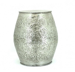 Mesa de centro decorativa de metal martillado para decoración del hogar y la Oficina - Product Image 1