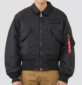 แจ็กเก็ตบอมเบอร์สำหรับผู้ชายเสื้อแจ็คเก็ตนักบินแบบคลาสสิกสำหรับ MA1 - Product Image 1