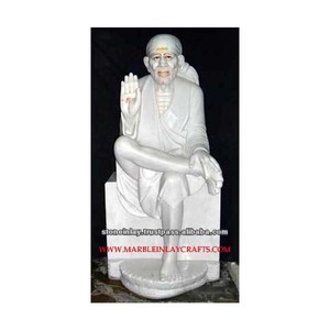 Shirdi Sai Baba Statue from White Marble - Product Image 1