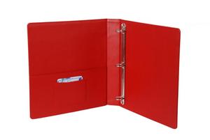 Organizador de cuero PU personalizado, carpeta de archivos con 3 anillos - Product Image 2