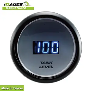 2 Jauge de niveau de réservoir électronique anti-secousse 1/16 "52mm avec affichage LED bleu carburant - Product Image 1