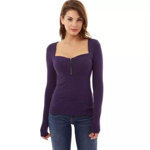 Womens Giản Dị Chic Dài Tay Áo Top Vừa Căng Máy Có Thể Giặt Trang Trí Nút Mùa Xuân/Mùa Thu Đa Năng Áo Văn Phòng Giản Dị - Product Image 6