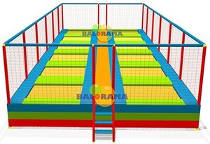 Parc de trampoline junior commercial de 12 lits, trampolines - Product Image 3