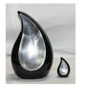 Urna de lágrima de aluminio de alta calidad para mascotas Acabado colorido para cenizas También para productos de latón de metal de calidad de cremación - Product Image 3