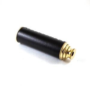 14" Polished Brass Antique Nautical Spyglass Telescope Alloy Monocular with Black Grip Handmade and <b>Presented</b> in Wooden <b>Box</b> - Product Image 2