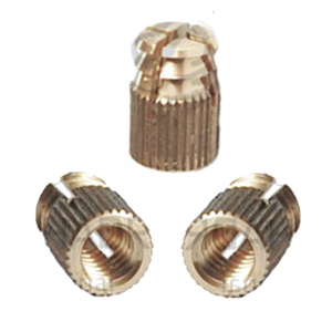 Custom Size M3 <b>Thread</b> Brass Spreading Dowel <b>Insert</b> Nuts with Polished Finish - Product Image 1