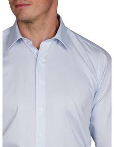 เสื้อเชิ้ตลำลองทรงปกติสำหรับผู้ชาย, ผ้าฝ้าย100% โอเวอร์ไซส์แขนยาวผ้าเดนิมระบายอากาศ - Product Image 2