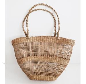 Sac à provisions en jonc de mer tissé à la main du Vietnam - Product Image 2