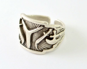 KAYI Auténtico Antiguo Turquía Bandera Ertugrul Anillo Sello Otomano de Moda con Símbolo DE LA Tribu Turca - Product Image 6