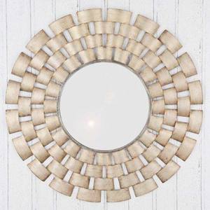 Miroir mural décoratif en métal, de forme ronde, pour poser, maquillage, STYLE moderne UNIQUE, pour décoration intérieure et usage COMMERCIAL - Product Image 1