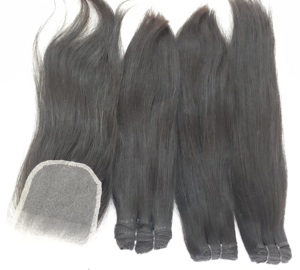 วิกผมมนุษย์สำหรับต่อผมแท้เวียดนามแบบตรงขนาด8นิ้วมัดปิดได้5*5 - Product Image 3