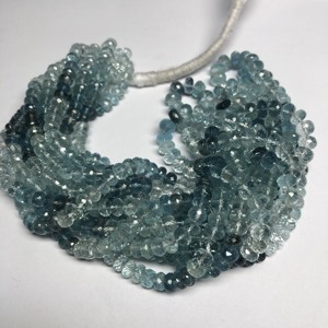 6mm <span class=keywords><strong>naturale</strong></span> AAA Santa Maria Blue Moss <span class=keywords><strong>acquamarina</strong></span> sfaccettata Rondelle perline di pietre preziose filo per gioielli che fanno <span class=keywords><strong>collana</strong></span> Fine in rilievo - Product Image 1