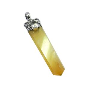 Belle Aventurine Naturelle Cristal Gemme Crayon Pendentif À La Main En Argent Sterling 925 Fine Jewelry Pendentifs Charmes Fine - Product Image 1