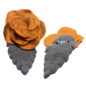 Broche en feutre de laine, accessoires faits à la main, écologiques et collés à la main, par les artistes du népal, activités de fêtes et d'occasces - Product Image 6