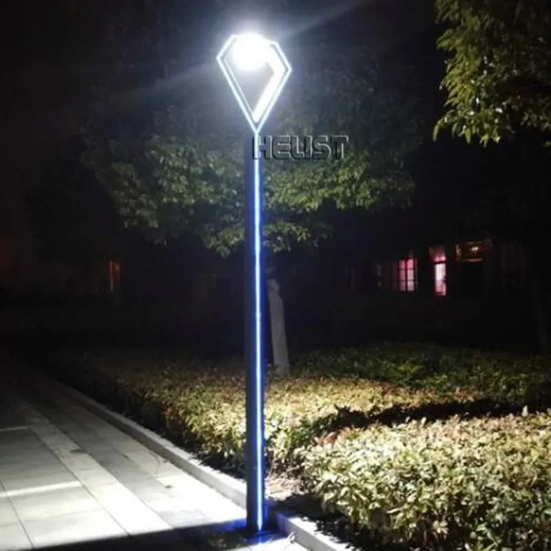 Lampadaire LED haute puissance avec pôle, 110V 220V, 30W, luminaire d'extérieur, paysage, livraison gratuite