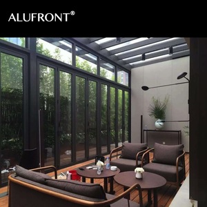 Proveedor de Calidad, Certificado NFRC/<span class=keywords><strong>AAMA</strong></span>/AS2047/NZS4211, Puerta Plegable de Aluminio para Patio, Moderna, de Vidrio Templado Térmico para Villas - Product Image 5