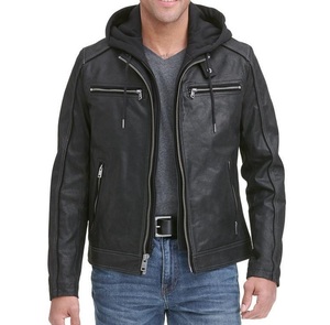 Chaqueta informal de manga larga para hombre, ropa de diario cómoda de cuero suave para las calles de la ciudad, ropa deportiva transpirable impermeable - Product Image 2