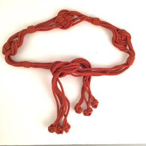 rust brown braided cord belt - Product Image 1